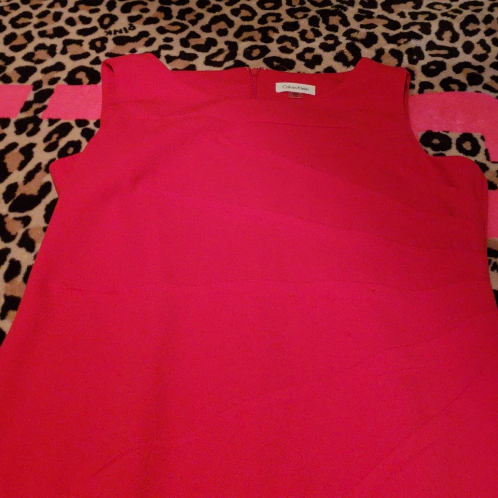 Fire Red CK Body Fitted Dress